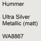 Preview: Hummer, Ultra Silver Metallic (matt), WA8867.